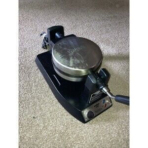 Waring Pro Belgian Waffle Maker Professional WWM400 Series Iron Stainless Black